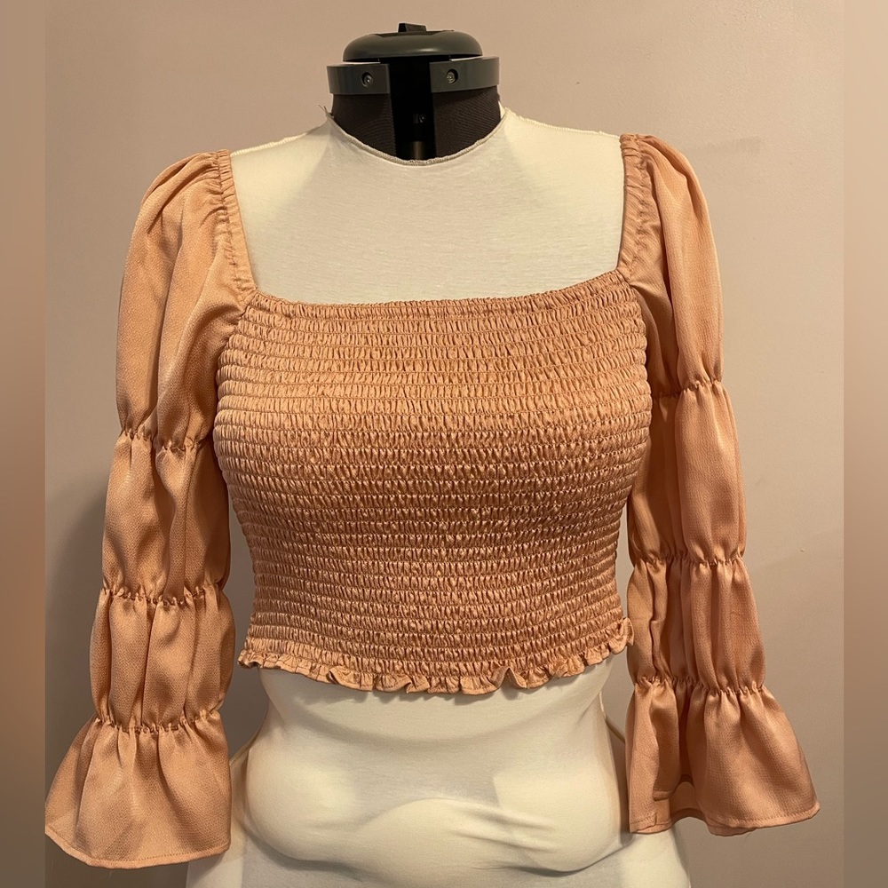 Free People LS crop top